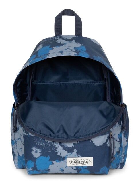 PADDED DAY PAK'R Plecak na laptopa 14" z kieszenią na butelkę z wodą sprany nadruk w kolorze niebieskim - Plecaki szkolne i rekreacyjne