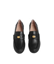 COCCINELLE C-PENNY LOAFER Mokasyny z gładkiej sk&oacute;ry Czarny - Buty damskie - 3