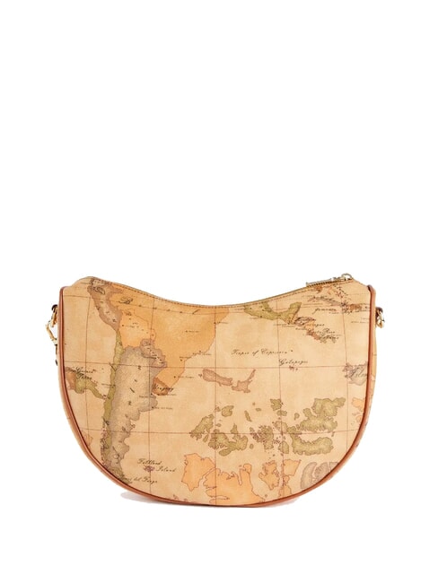 GEO CLASSIC Torba na ramię w kształcie p&oacute;łksiężyca NATURALNY - Torby damskie