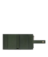 PIQUADRO W140 Płaski sk&oacute;rzany portfel ZIELONY - Portfele męskie - 2