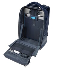 PIQUADRO BLUE SQUARE Plecak na laptopa 14" Fast-check niebieski - Plecaki na laptopa do pracy - 4