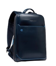 PIQUADRO BLUE SQUARE Plecak na laptopa 14" ze sk&oacute;ry niebieski - Plecaki na laptopa do pracy - 2