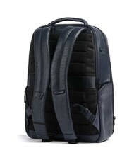 PIQUADRO RUSSEL Plecak na laptopa 14" ze sk&oacute;ry niebieski - Plecaki na laptopa do pracy - 2