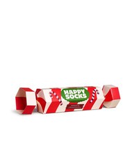 HAPPY SOCKS HOLIDAY STRIPED CRACKER Zestaw prezentowy skarpetek 2 pary ciemnoczerwony - Skarpetki męskie - 4