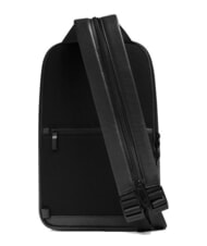 PIQUADRO W137 Jednoramienny sk&oacute;rzany plecak Czarny - Plecaki na laptopa do pracy - 4