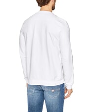 GUESS AUDLEY Bluza z logo tr&oacute;jkąta czysto biały - Bluzy męskie - 2
