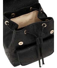 GUESS CRESIDIA II Plecak z kieszenią czarne logo - Torby damskie - 4