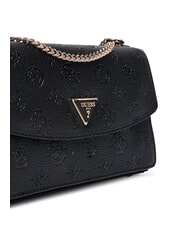 GUESS CRESIDIA II Torba na ramię z klapką czarne logo - Torby damskie - 4