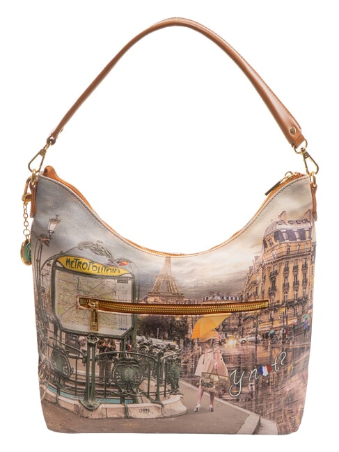YESBAG Torba typu hobo na ramię Metro paryskie - Torby damskie