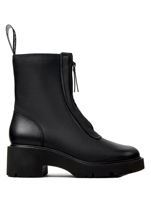 MILAH Sk&oacute;rzane botki czarny - Buty damskie