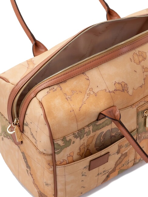 GEO CLASSIC Torba podr&oacute;żna pod siedzenie z paskiem na ramię NATURALNY - Mn&oacute;stwo