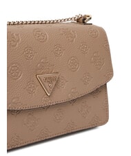 GUESS CRESIDIA II Torba na ramię z klapką logo w kolorze ciemnego szarego - Torby damskie - 4