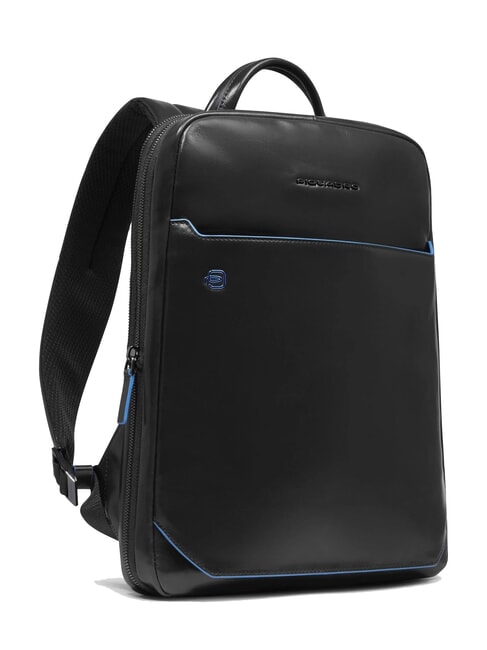 BLUE SQUARE Plecak na laptopa 14" ze sk&oacute;ry Czarny - Plecaki na laptopa do pracy