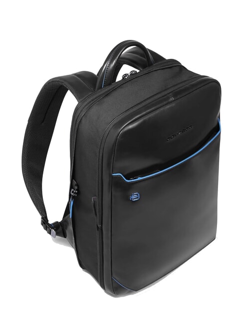 BLUE SQUARE Plecak na laptopa 14" ze sk&oacute;ry Czarny - Plecaki na laptopa do pracy