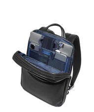 PIQUADRO BLUE SQUARE Plecak na laptopa 14" ze sk&oacute;ry Czarny - Plecaki na laptopa do pracy - 7