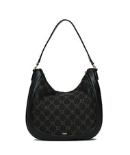 GAUD&Igrave; NEW DIAZ Torba typu hobo z logo żakardowym CZARNY - Torby damskie - 3
