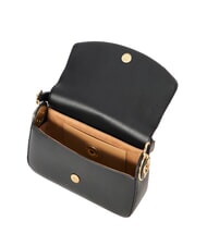 LOVE MOSCHINO CHUNKY TAB Torba z klapą i paskiem na ramię Czarny - Torby damskie - 4