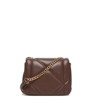 LOVE MOSCHINO EMBOSSED Mała torba na ramię czekolada - Torby damskie - 3