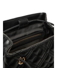 LOVE MOSCHINO QUILTED Plecak z dwiema kieszeniami Czarny - Torby damskie - 6
