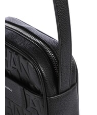 ARMANI EXCHANGE LIZ PEBBLE Torba na aparat z wytłoczonym logo czarny - Torby damskie - 3