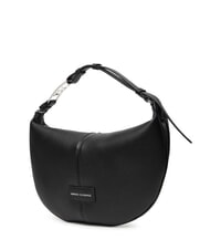 ARMANI EXCHANGE LIZ PEBBLE Średniej wielkości torba typu hobo na ramię czarny - Torby damskie - 2