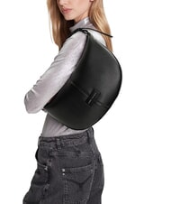 ARMANI EXCHANGE LIZ PEBBLE Średniej wielkości torba typu hobo na ramię czarny - Torby damskie - 5