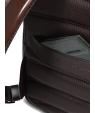 PIQUADRO BLUE SQUARE Plecak na laptopa 14" ze sk&oacute;ry MAHOŃ - Plecaki na laptopa do pracy - 7