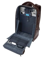 PIQUADRO BLUE SQUARE Plecak na laptopa 14" Fast-check MAHOŃ - Plecaki na laptopa do pracy - 6