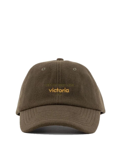 GORRA Damska zimowa czapka baseballowa khaki - Włosy