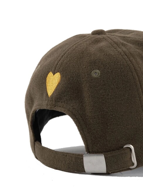 GORRA Damska zimowa czapka baseballowa khaki - Włosy