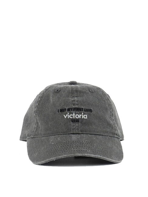 GORRA Damska czapka baseballowa z twillu szary - Włosy