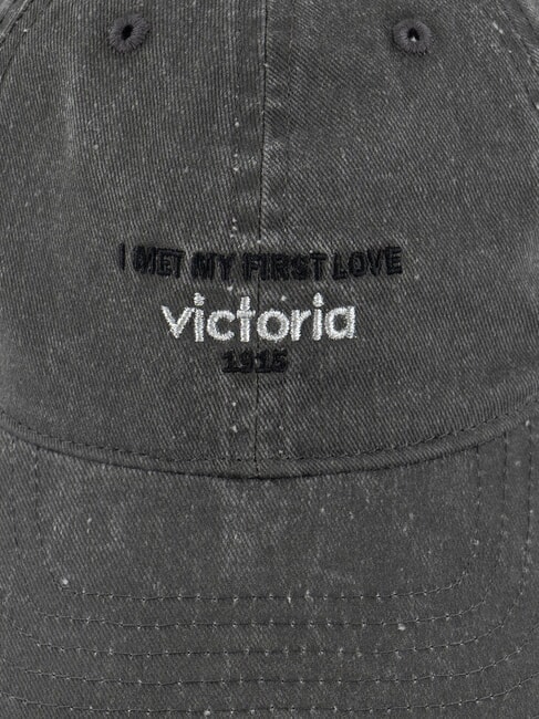 GORRA Damska czapka baseballowa z twillu szary - Włosy