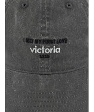 VICTORIA GORRA Damska czapka baseballowa z twillu szary - Włosy - 4