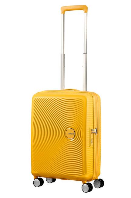 SOUNDBOX Mały w&oacute;zek rozszerzalny złoty ż&oacute;łty - Bagaż podręczny