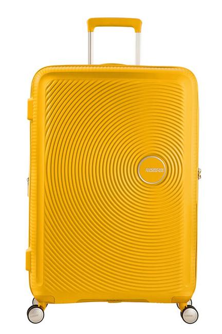 SOUNDBOX Mały w&oacute;zek rozszerzalny złoty ż&oacute;łty - Bagaż podręczny