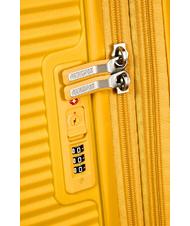 AMERICAN TOURISTER SOUNDBOX Mały w&oacute;zek rozszerzalny złoty ż&oacute;łty - Bagaż podręczny - 6