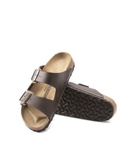 BIRKENSTOCK ARIZONA BIRKO FLOR Sandały z dwiema klamrami ciemnobrązowy - Buty uniseks - 6