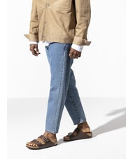 BIRKENSTOCK ARIZONA BIRKO FLOR Sandały z dwiema klamrami ciemnobrązowy - Buty uniseks - 7