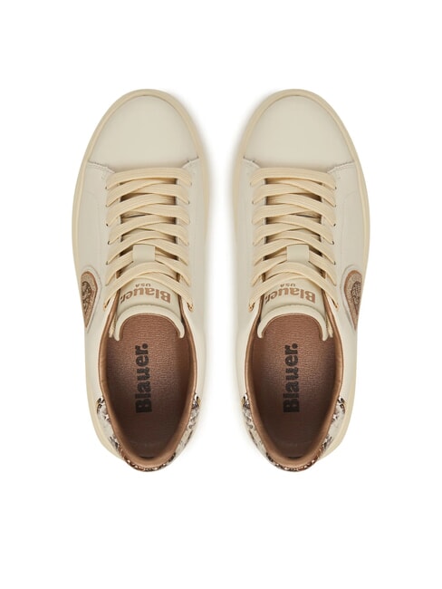 VENUS Adidasy krem/pyton - Buty damskie