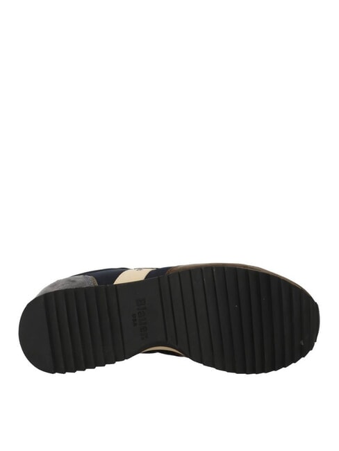 QUEENS  Trampki męskie granatowy/brązowy - Buty męskie