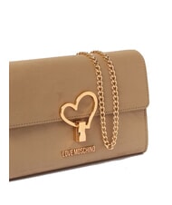 LOVE MOSCHINO SMART DAILY Torba na ramię z klapką piasek - Torby damskie - 3