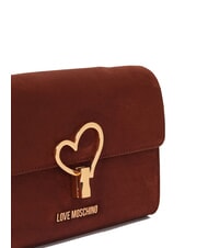 LOVE MOSCHINO SMART DAILY Torba na ramię z klapką rdza - Torby damskie - 3