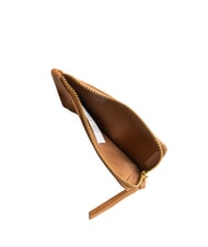 TIMBERLAND BASIC Duży sk&oacute;rzany uchwyt na karty z zamkiem błyskawicznym koniak - Portfele męskie - 3