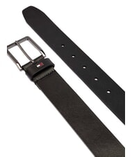 TOMMY HILFIGER OLIVER Pasek sk&oacute;rzany wyprodukowany we Włoszech czarny - Paski - 2