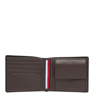 TOMMY HILFIGER TH CORP Mały sk&oacute;rzany portfel ziarna kawy - Portfele męskie - 2