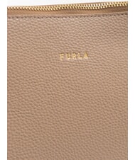 FURLA CLASSIC Sk&oacute;rzany shopper kolor ciemnoszary - Torby damskie - 4
