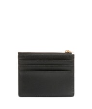 FURLA GARDENIA Płaski sk&oacute;rzany uchwyt na karty Czarny - Portfele damskie - 2