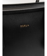 FURLA CLASSIC Torebka, sk&oacute;rzana torba na zakupy Czarny - Torby damskie - 4