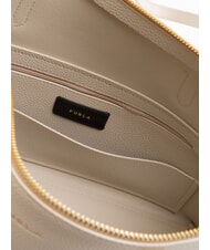 FURLA CLASSIC Sk&oacute;rzany shopper perła - Torby damskie - 5