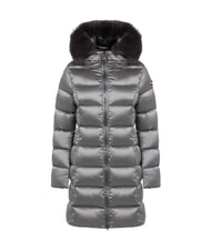 COLMAR DELUXE Długa kurtka puchowa z kapturem ciemna stal-ciemna stal - Kurtki puchowe damskie - 5